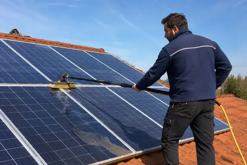 Nettoyage et entretien de panneaux solaires à Clara-Villerach